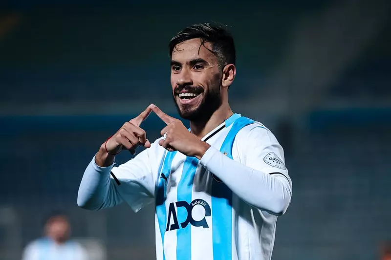 ناصر ماهر يفتتح أهدافه بقميص بيراميدز في الدوري 